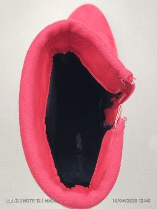 Botines mujer número 37 Rojo