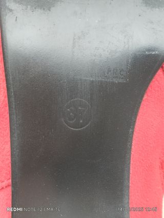 Botines mujer número 37 Rojo