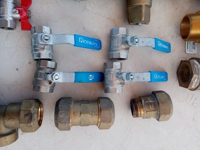 Lote piezas metal fontanería riego también por sep
