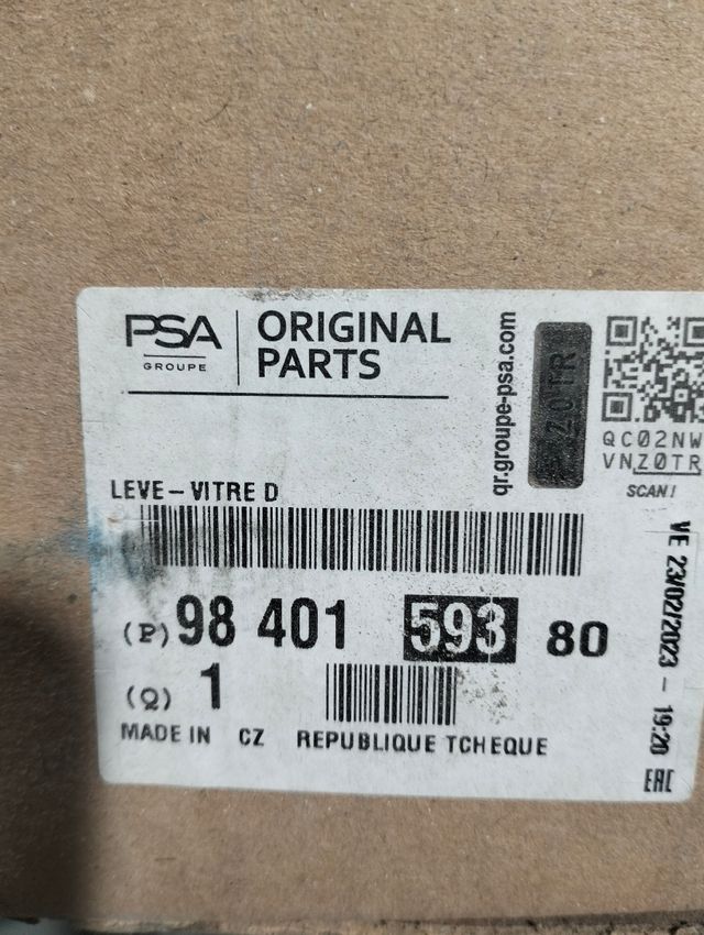 Elevalunas delantero Citroen Jumpy