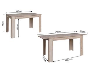 Mesa de comedor extensible cristal templado