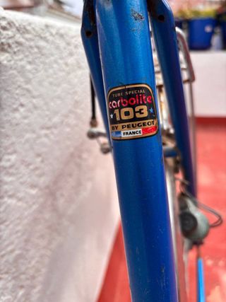 Bicicleta de carretera Carbolite 103 Peugeot 1972