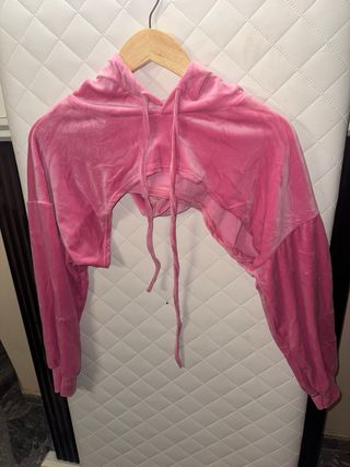 Sudadera Terciopelo Sobre Top