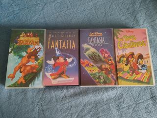 Lote 4 VHS películas infantiles