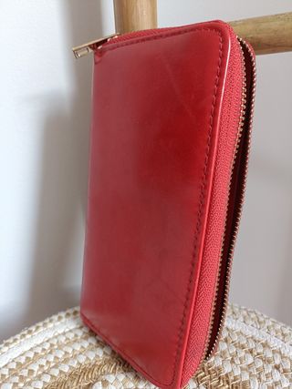 Billetera monedero mujer rojo Stradivari