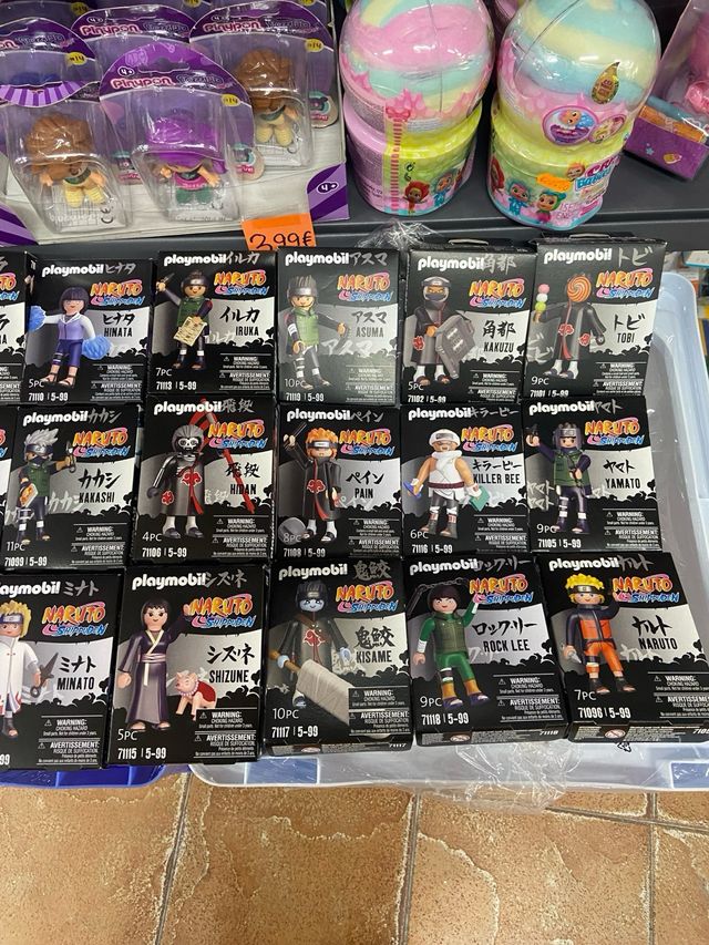 OFERTA DE 24 PLAYMOBIL NARUTO SHIPPUDEN original