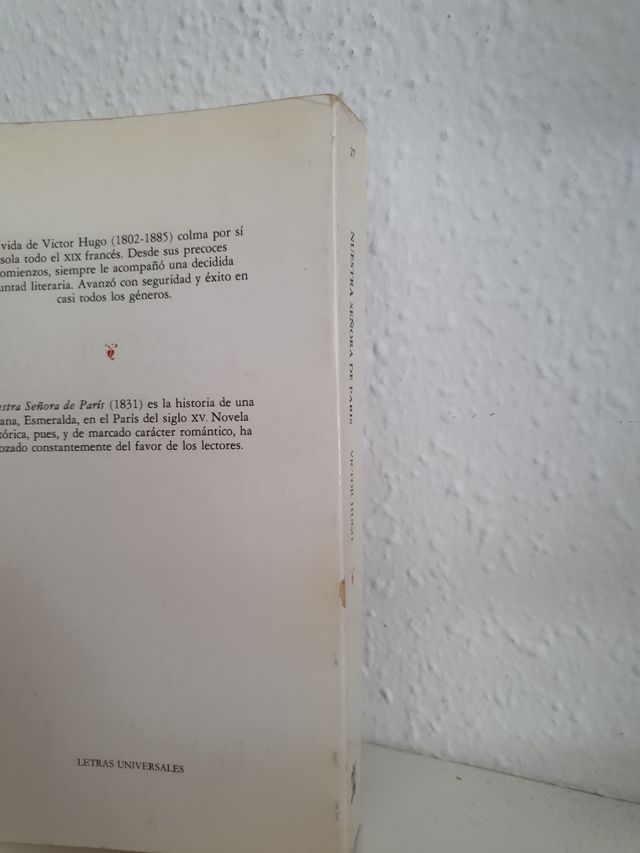 Libro Nuestra Señora de Paris