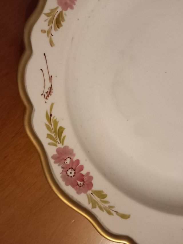 Antica zuppiera e piatto portata vintage