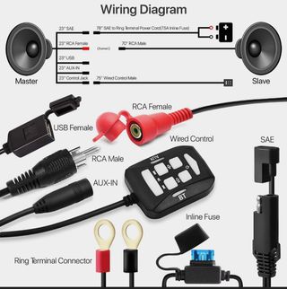 ALTAVOCES BLUETOOTH PARA MOTO SPK400XD