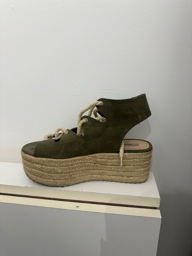 Sandalias plataforma esparto