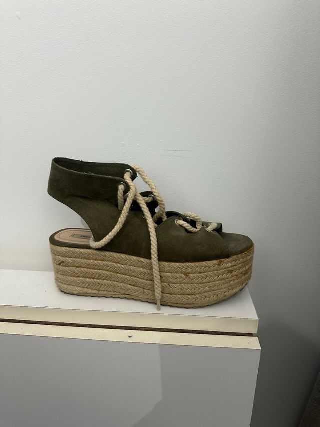 Sandalias plataforma esparto