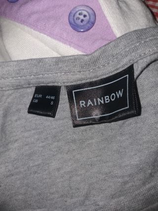 t-shirt rainbow south beach sunset uomo