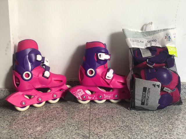 Patines y Protecciones para Niña