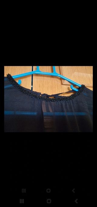 Vestido corto negro Zara