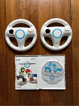 Mario Kart Wii con 2 volanti