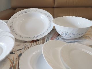 Vajilla: Fuente y Ensaladera "regalo los platos"