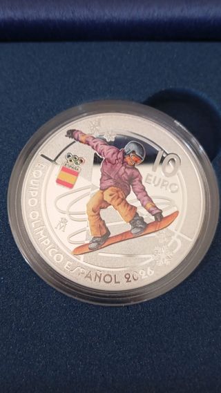 Moneda 10 euros plata proof 25,equipo 2026