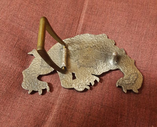 Fibbia vintage 1990 Bulldog Buckle Co. Autentica