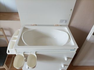 Comoda cambiador bañera bebe