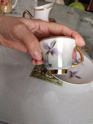 Juego de una taza de café vintage 