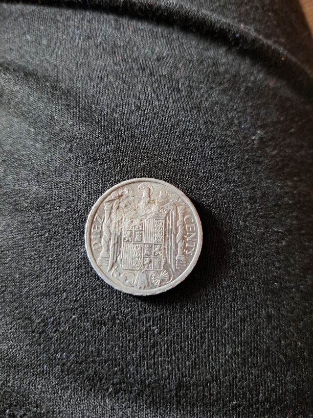 10 céntimos 1941 con 2 errores