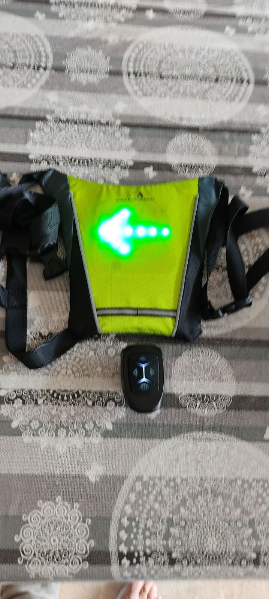 Mochila señalizadora seguridad bici o pa