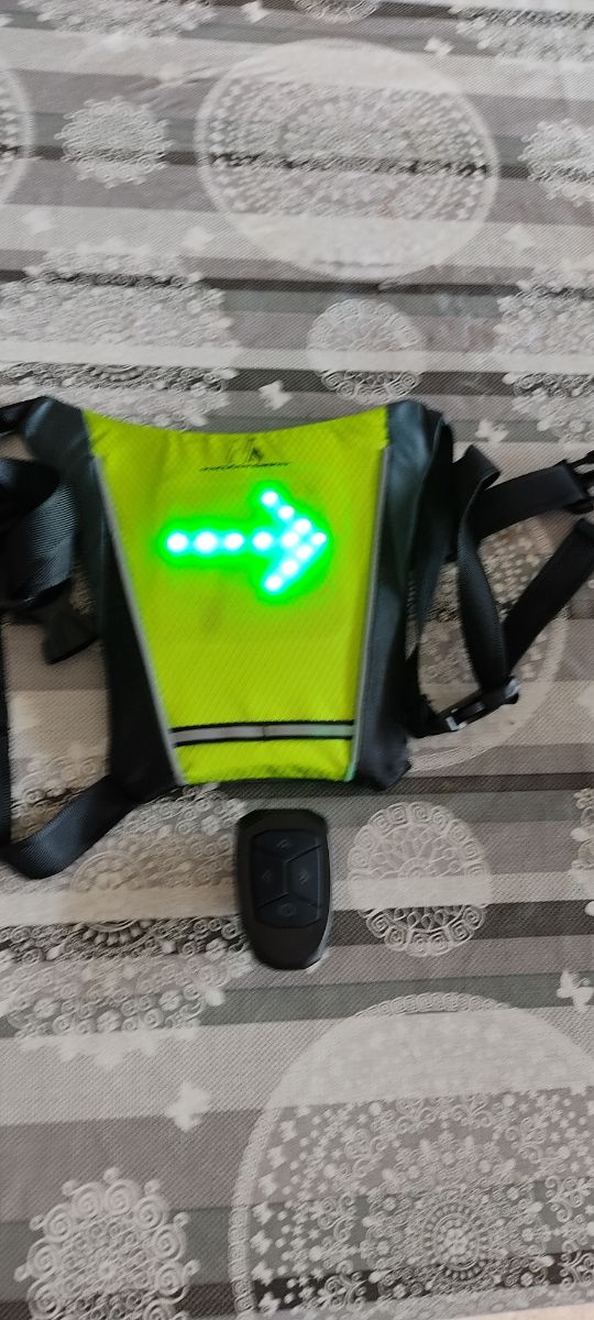 Mochila señalizadora seguridad bici o pa