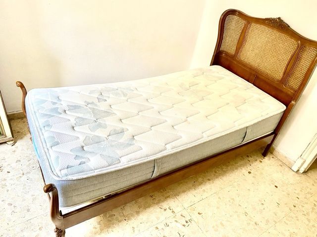 cama individual cabezal vintage