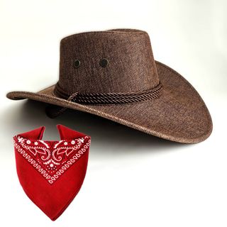 Sombrero de Vaquero Cowboy Adulto 58/59CM Marrón