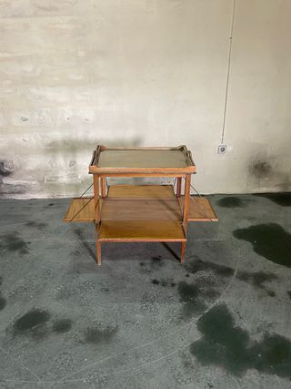 Mesa de bar o servicio extensible francesa de 1950