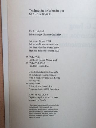 Recuerdos, sueños, pensamientos - Jung