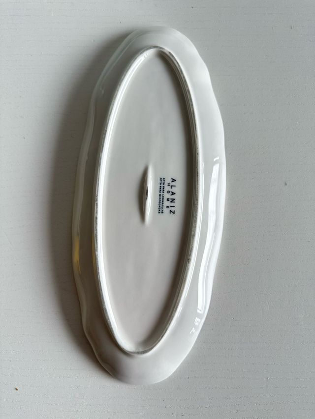Plato ceramica ovalado