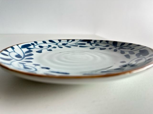 Plato plano de ceramica