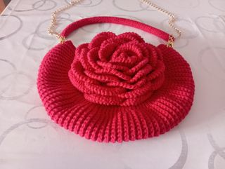 Bolso de mujer con forma de flor [Artesanal]