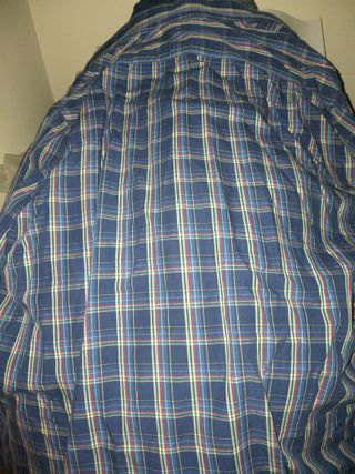 camicia anni 90a quadri bianco-blu