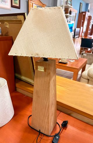 Lampara de madera