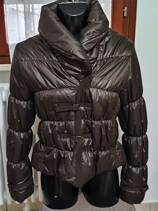 Piumino con pelo 