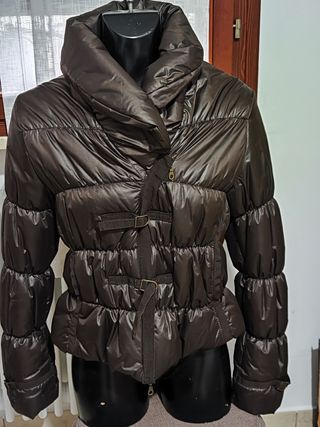 Piumino con pelo 