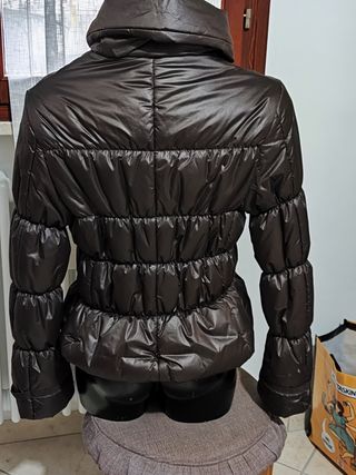 Piumino con pelo 