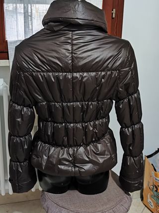 Piumino con pelo 