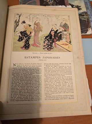 Revista de 1929 con láminas orientales japonesas