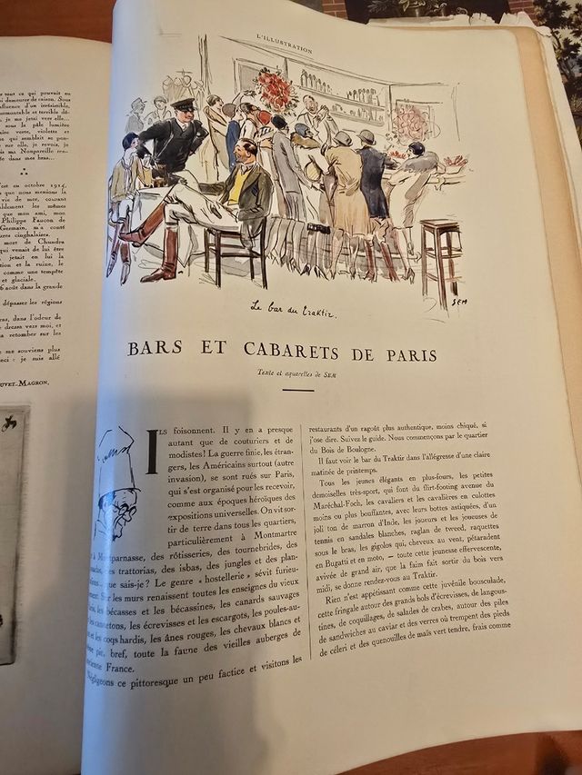 Revista de 1929 con láminas orientales japonesas