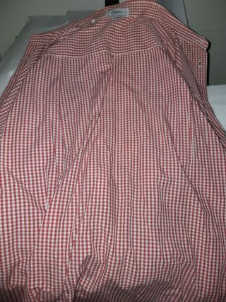camicia gepri made in italy a quadri bianco-rossa