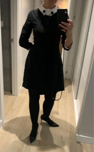 Vestido negro tipo chane