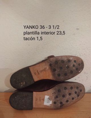 YANKO  zapatos mocasines 35/36