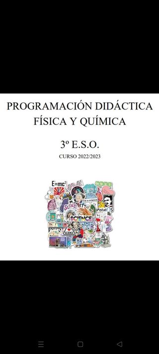 Programación Didáctica Física y química
