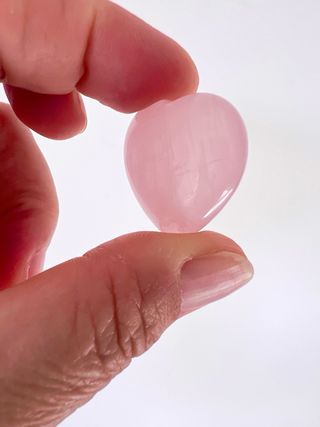 Coraçao de quartzo rosa