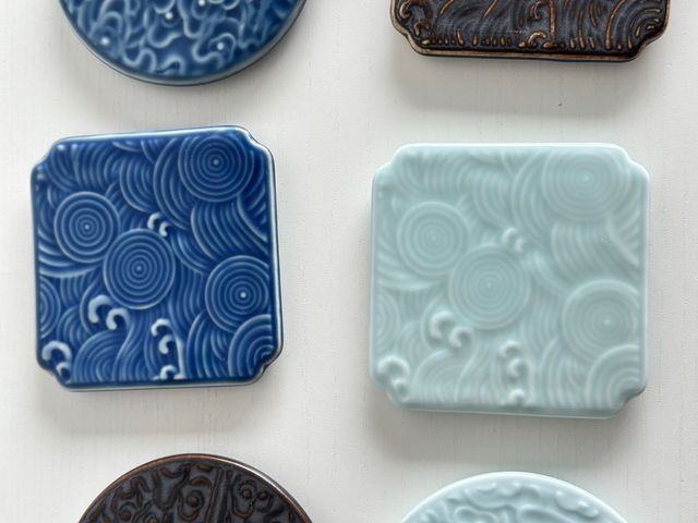 Set de 6 posavasos ceramicas