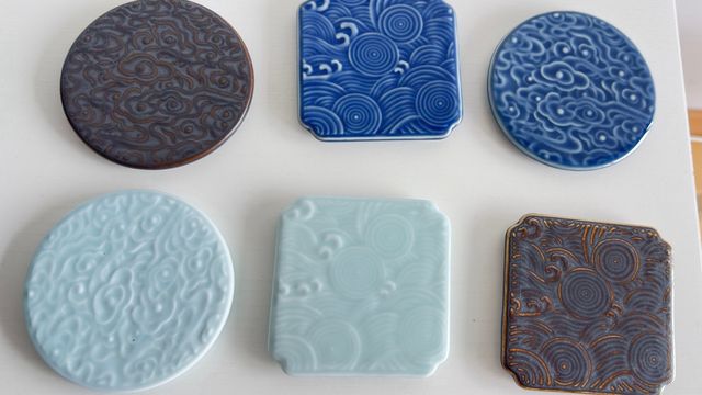 Set de 6 posavasos ceramicas