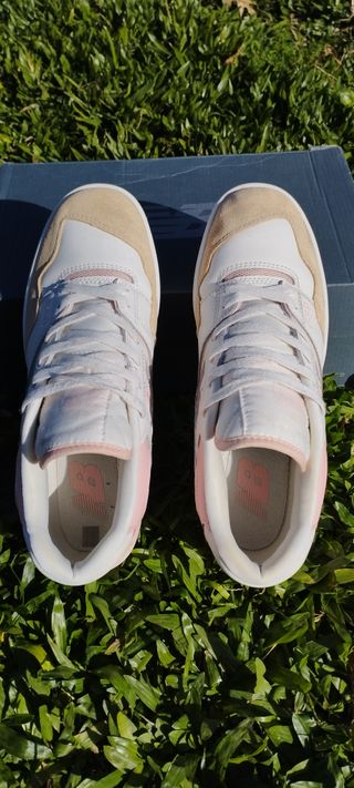Zapatillas Mujer New Balance 550 Rosa y Blanco